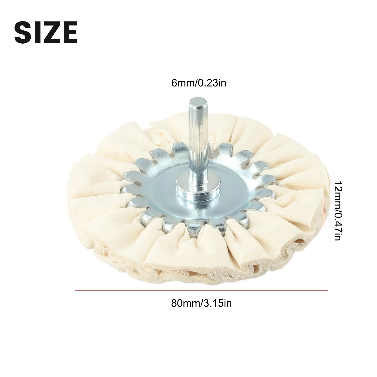 s Wheel ing Wheel 1pc 3inch 80mm ing Cloth Cotton Airway Open Bias Polishing White Pratical Nice