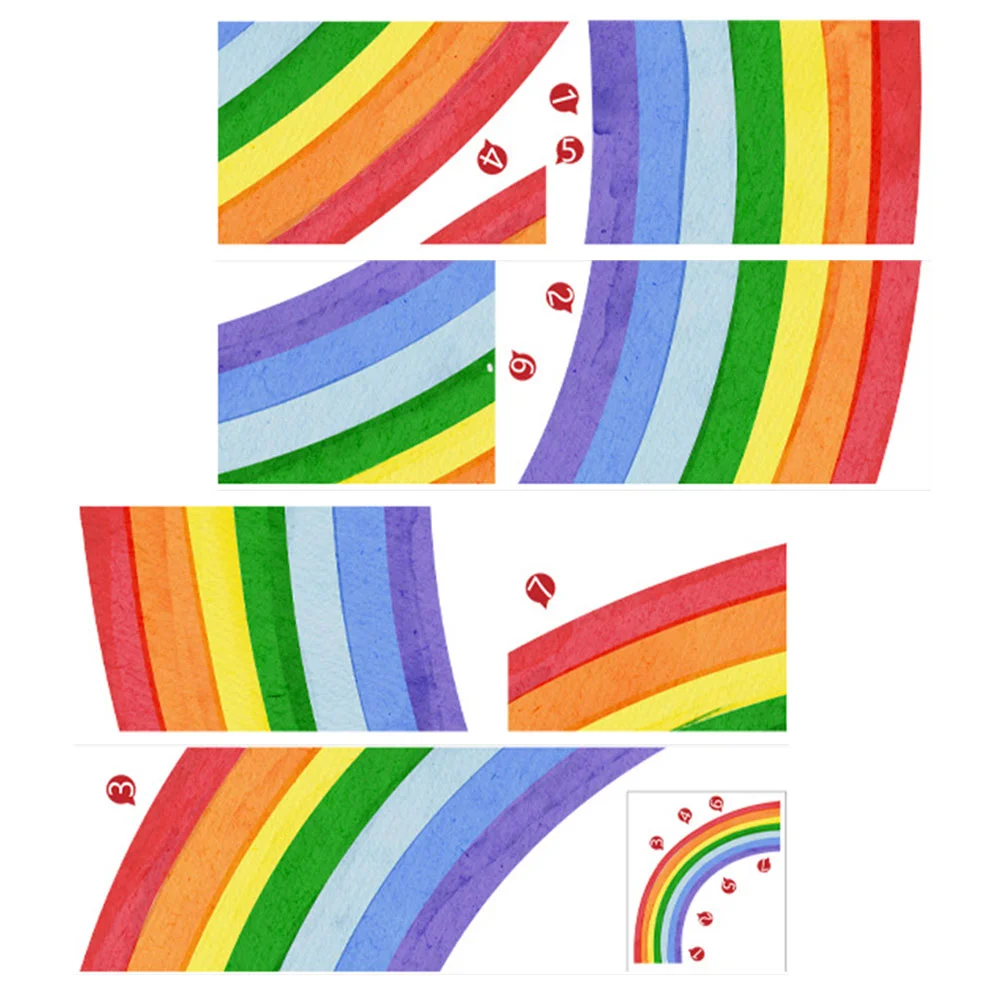 

Rainbow Wall Sticker Wallpaper For Living Room Bedroom Decal Decor Decals Stickers Nursery