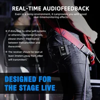 Debra New 2.4G Stereo UHF IEM Wireless In-Ear Monitor System Audio-Mini for Music Audio Monitoring Live Broadcast 4