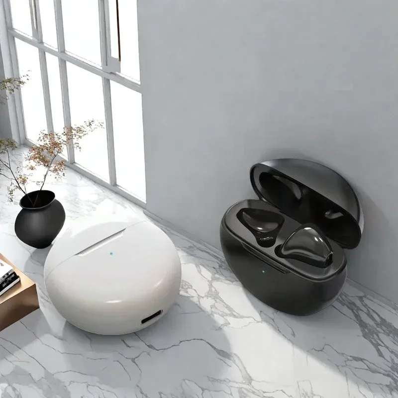 TWS Earphone Bluetooth Headphones with Mic 9D Stereo Pro 6 Earbuds for Xiaomi Samsung Android Wireless Bluetooth Headset