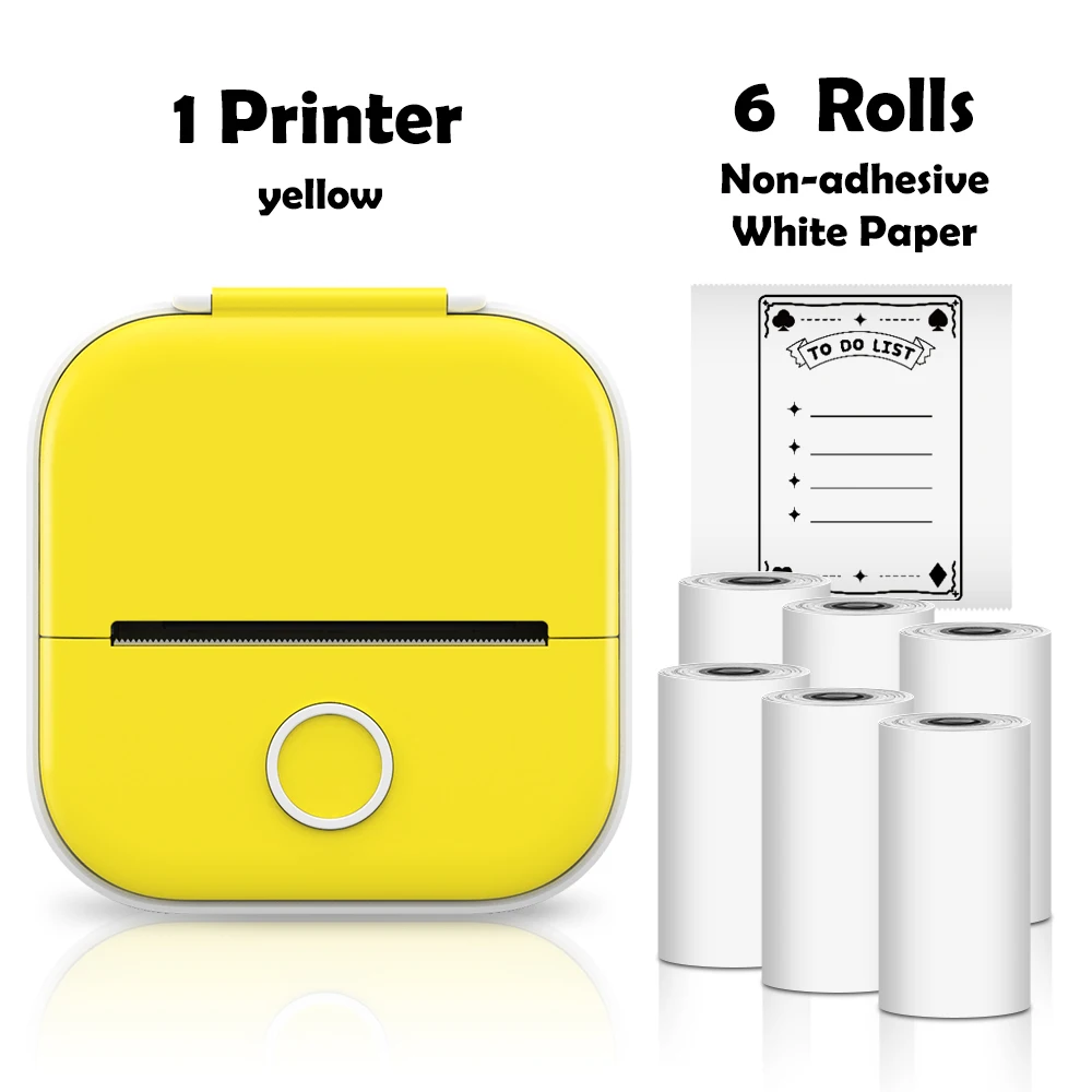 mini bluetooth printer Phomemo Mini Printer Sticker Maker Portable Pocket Thermal Instant Photo Printer Wireless Receipt Label Maker Printer for Sticky best mini photo printer for iphone Printers