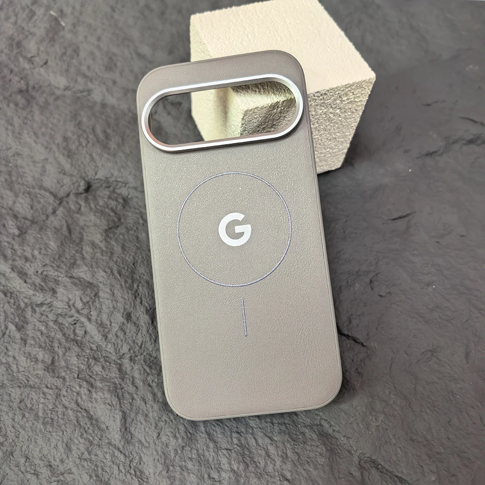 Premium Soft PU Leather Magnetic Phone Case | Metal Lens | Magsafe Wireless Charging | Anti-Slip Design