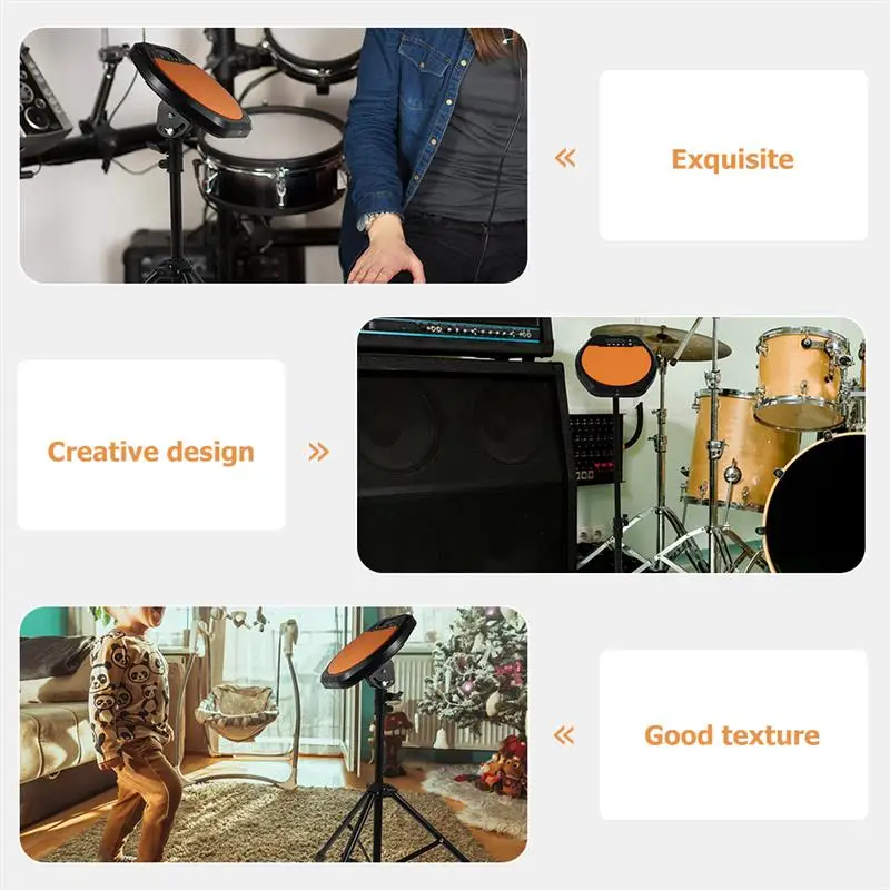 Adjustable Metal Drum Holder Inch Dumb Tripod Practice Pad Rack Bracket for Music Equipment Accessories Attachment drum holder rack bracket