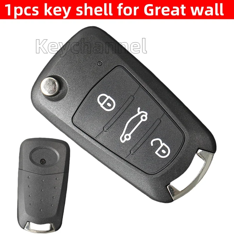 Keystar 1 Stück 3 Tasten Auto-Klappschlüssel-Fernbedienungsschale für Great Wall C30 Wingle Steed 5 Haval Hover H5 mit TOY40 Blade Autoschlüsselabdeckung – Detail 1