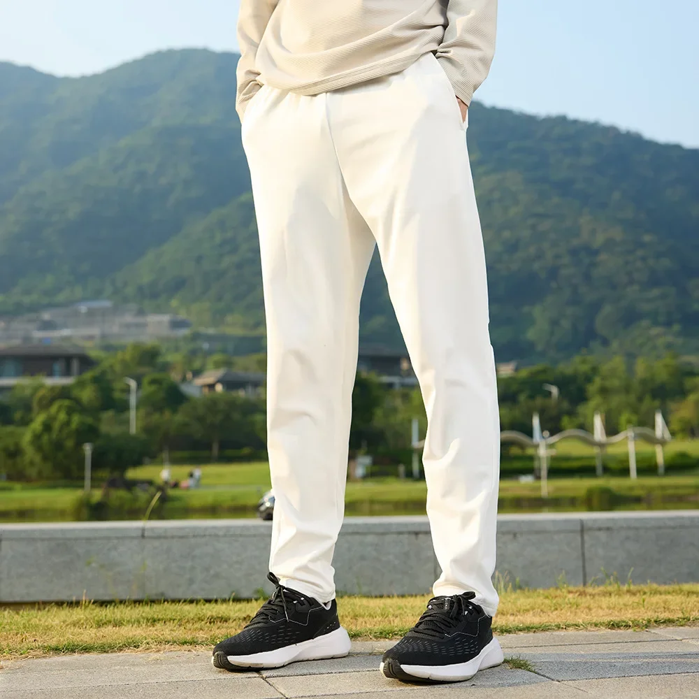 Lulu Men's Running Sweatpants Autumn/Winter Knit Casual Fitness Pants Outdoor Running Basketball Quick Dry Trousers
