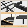 Full Size Floating Bed Frame with USB Charging Station and Smart LED Lights, Heavy Duty Mectal Platform Bed Frame 6