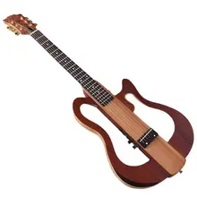Stilte Akoestische Gitaar Met Beugel 6 String Volledige Canada Esdoornhout Body Een Kant Kan Opvouwbare Folk Stille Gitaar