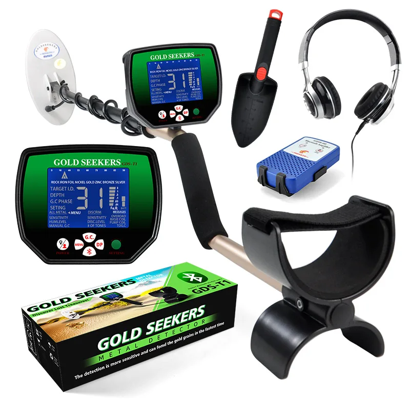GDST1NewMetalDetectorAluminumSilverGoldDetectorWithMaxDepth