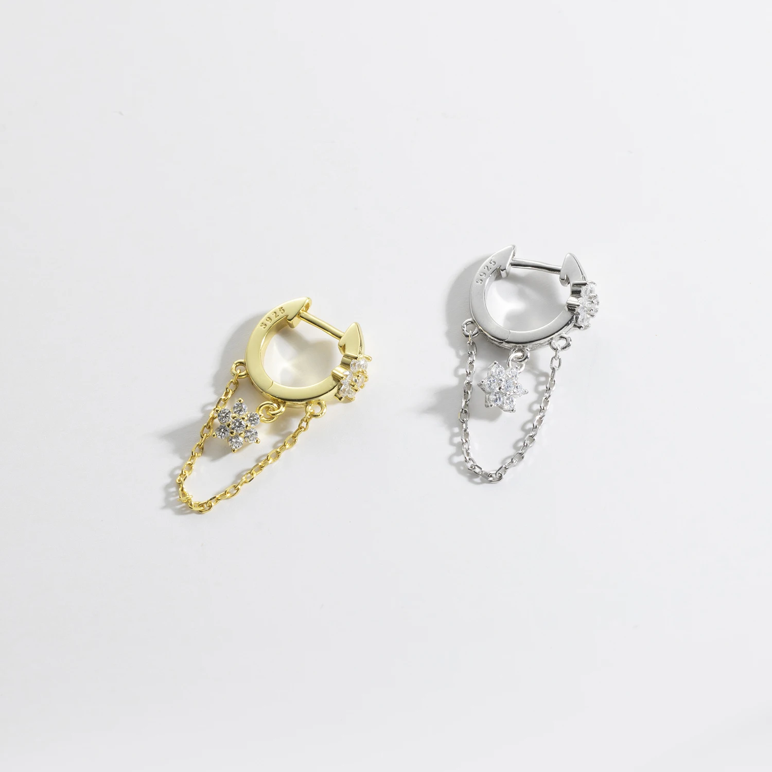ANDYWEN 925 Sterling Silver Gold Flirt Drop Earring Teadrops Pendietes Fantasy Pavee Cuff Moonlight Petite Clips Piercing Jewelr silver earrings womens earrings gold earrings silver dangle earrings