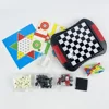 Multifunctional 6-in-1 Family Board Game Collection - Chess, Backgammon, Chinese Checkers, Ludo, Snakes & Ladders, Checkers 5