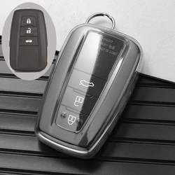 Premium TPU Car Key Cover - Stylish and Durable Protection (Transparent)