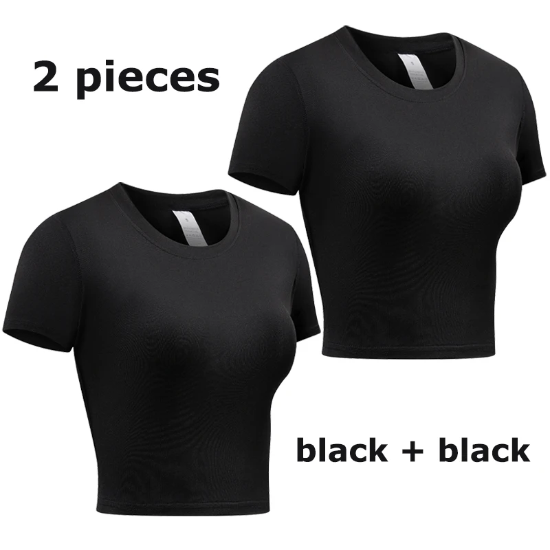 BlackBlack CropTee