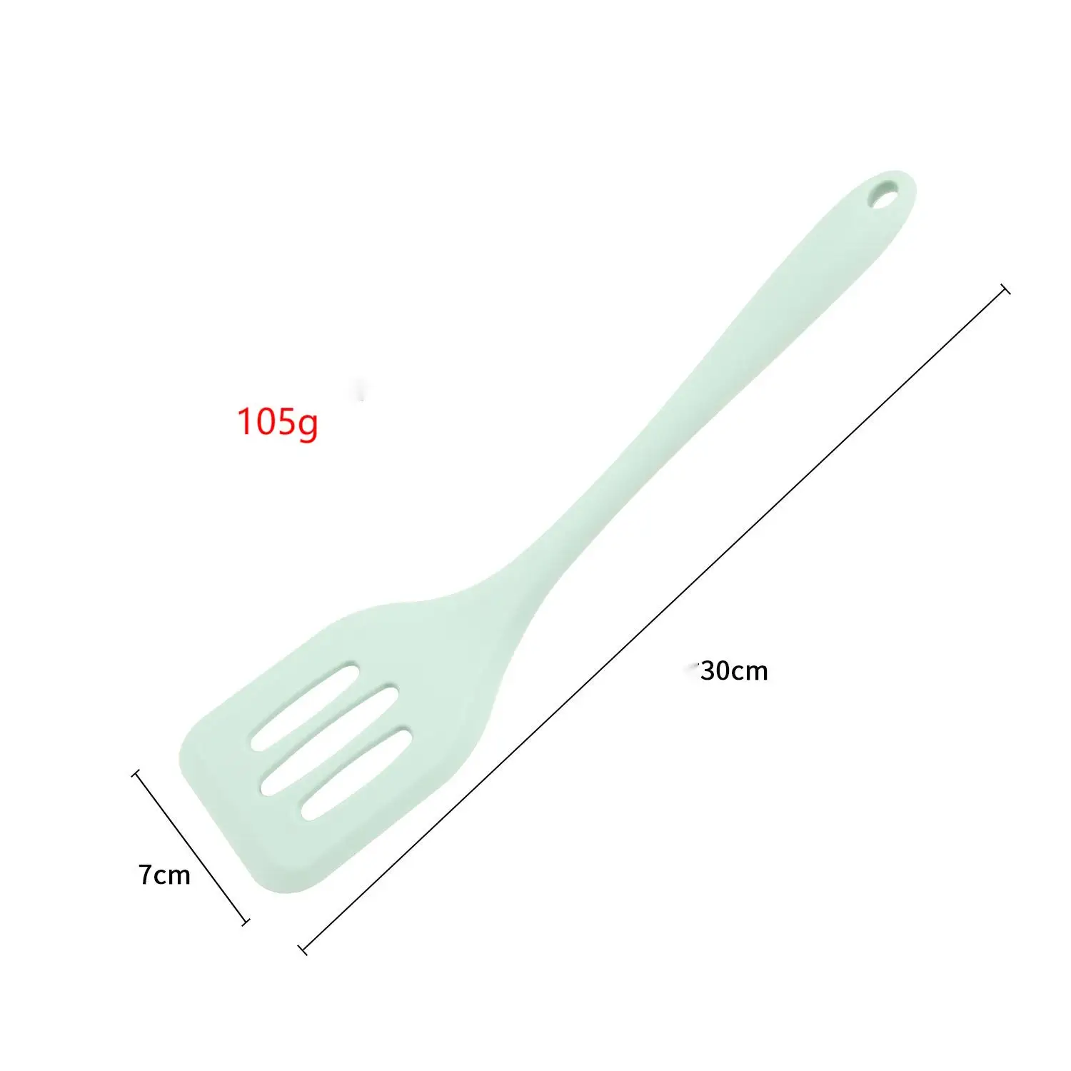Kitchen Silicone Turners Gadgets Spatula Egg Fish Frying Pan Scoop Fried Shovel Slotted Turners Kitchen Tools Cooking Utensils - 6