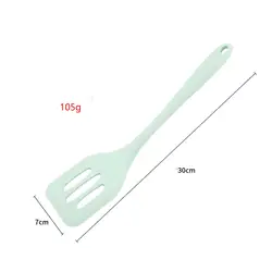 Silicone Slotted Turner - Versatile Cooking Spatula (Green)