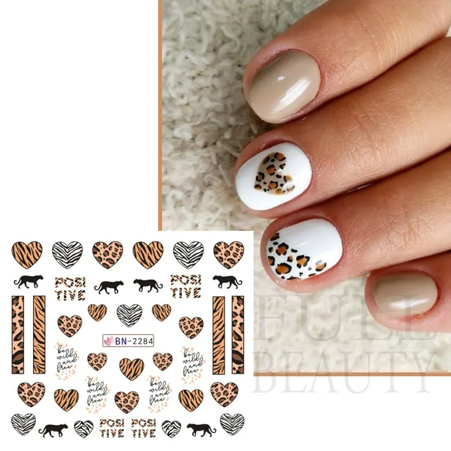 New Leopard Print Stickers For Nails Wild Animal Texture Cute 2 S1861070777314918b5f55eadbdd97b6aQ