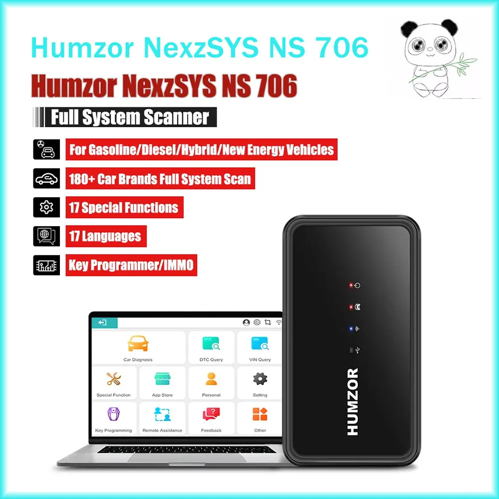 

Humzor NexzSYS NS 706 Full System All Car Scanner OBD 2 OBD2 Car Diagnostic 17 Reset Auto ECU Key programmer Tool pk Thinkdiag 2