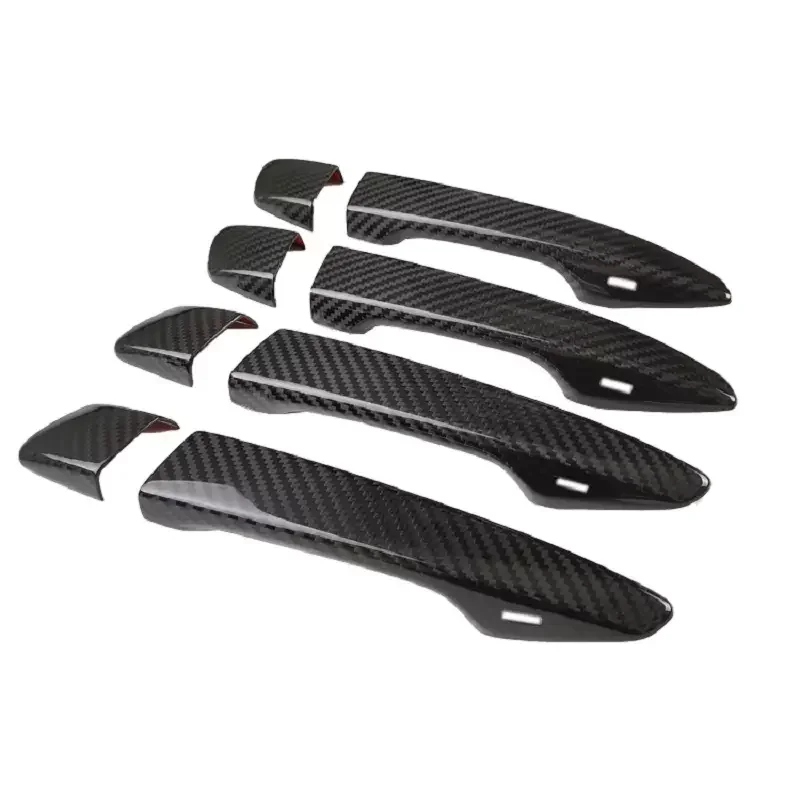 

tantan Carbon Fiber Exterior Accessories For LEXUS IS CT NX Carbon Fiber Door Handle Cover Carbon Fiber Auto Parts Sticky