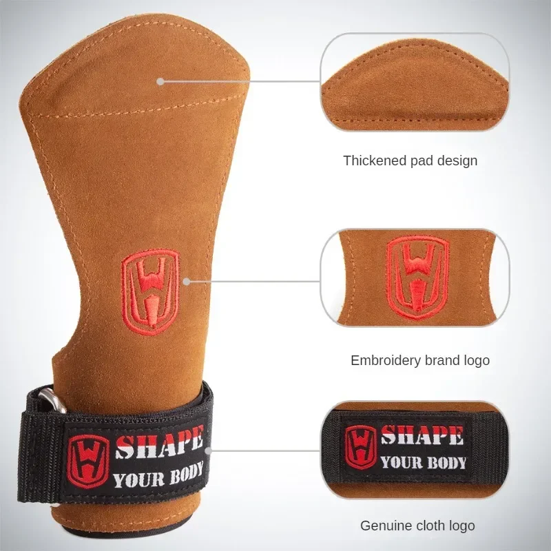 Sports Weight Lifting Training Horizontal Bar Gloves for Gym Crossfit Fitness Bodybuilding Workout Palm Protector 5
