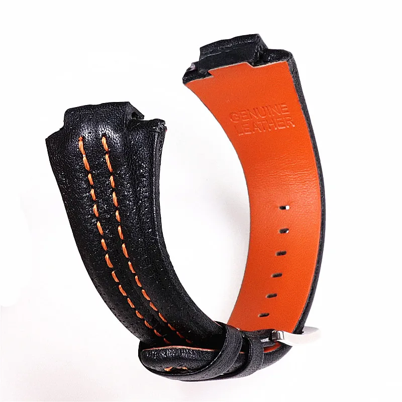 Cowhid Pulseira de Relógio para Seiko Sportura Snl029p2 Snl021p1 Snl595p2 Snl017p1 Pulseira de Interface Convexa Masculina 27x15 mm - Image 3