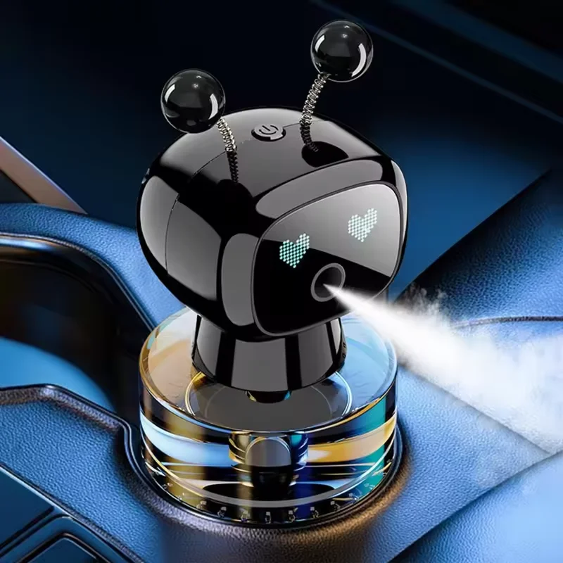 Deodorante per auto intelligente Diffusore di aromi per auto ricaricabile AI Occhi intelligenti 4 livelli di diffusore per auto intelligente regolabile regalo - immagine 4
