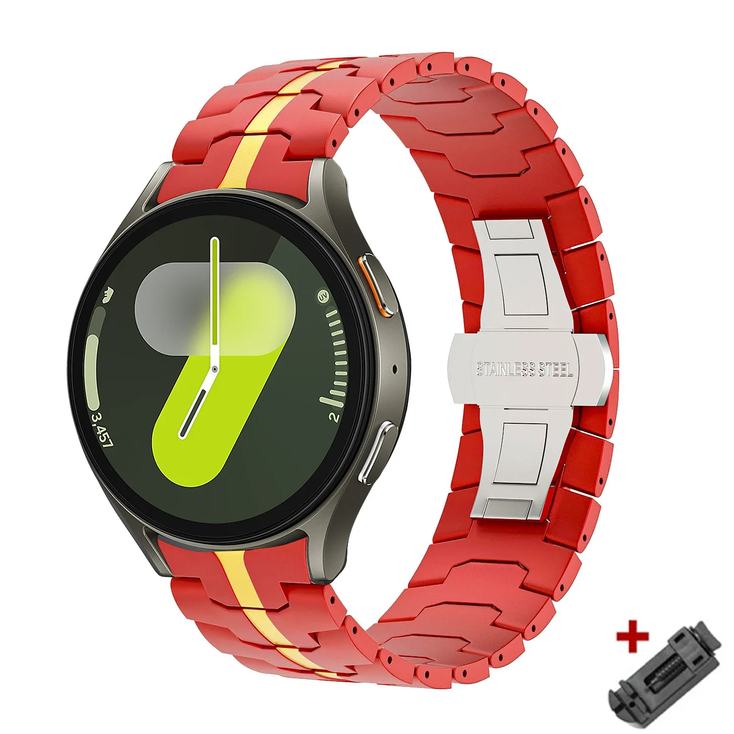 Premium Stainless Steel No-Gaps Watch Band Strap