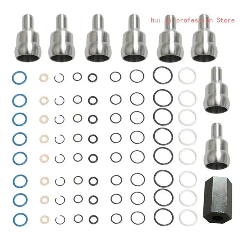 

Durable Oil Rail Leak Fixing Tool Convenient Oil Nozzle Sleeve Tool Kits Kits for 6.0L Powerstrokes Auto Repair H8WE
