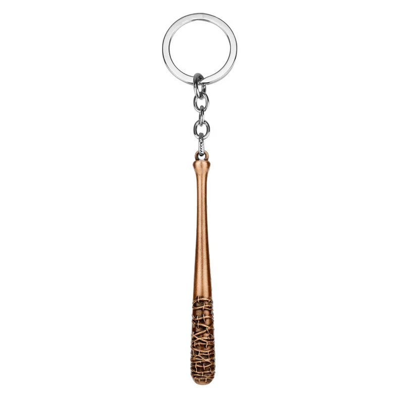 The Walking Dead Stick Keychain Negan's Bat LUCILLE Baseball Bat shape Key Chain For Men Car Keyring Jewelry