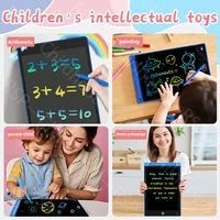 Tablettes électroniques de 12 pouces, bloc d'écriture, tableau d'écriture, tablette à dessin, écran LCD, jouets graphiques numériques pour enfants 5