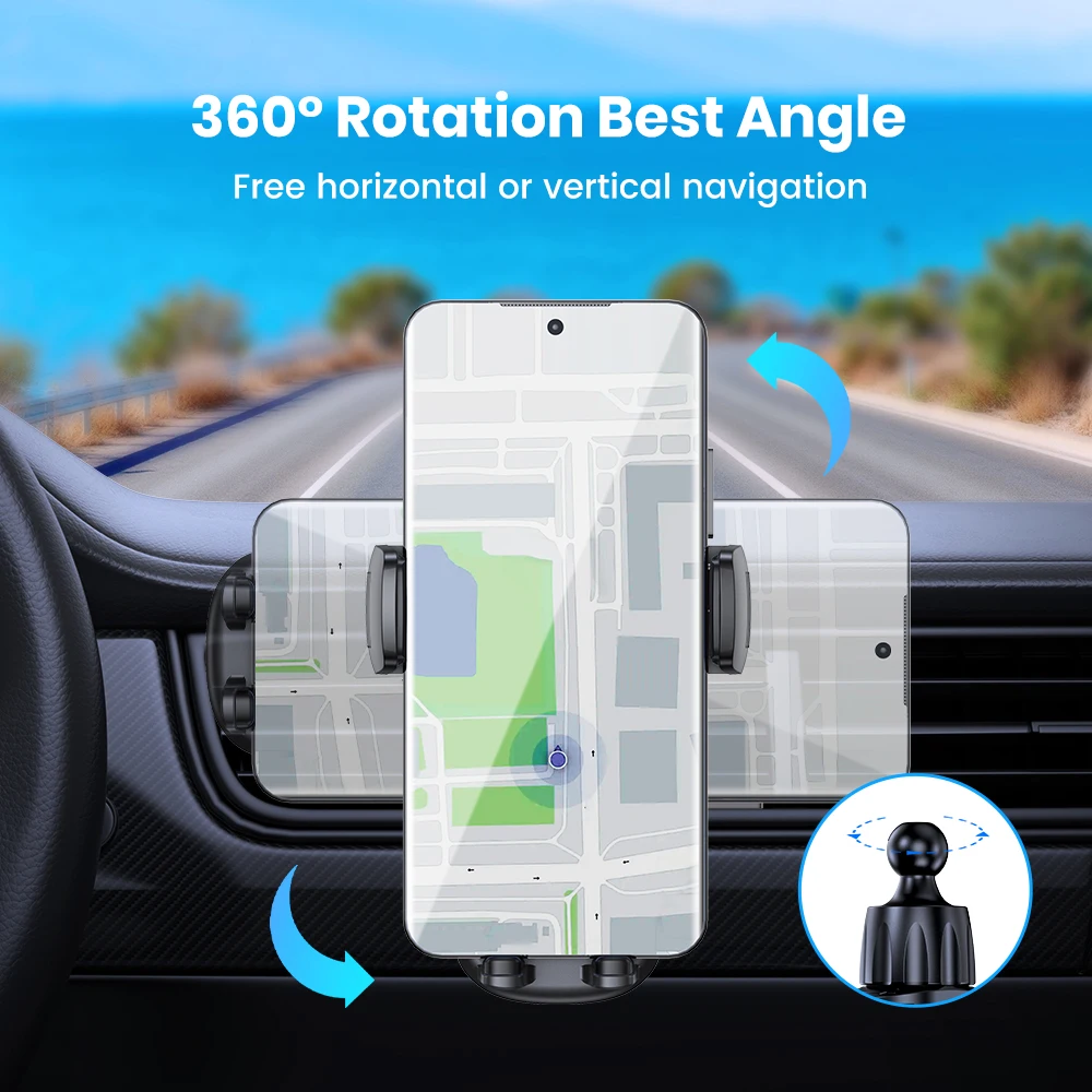 Car Phone Holder Mount for Vent, Military Sturdy Metal Clip Air Vent Phone Holde