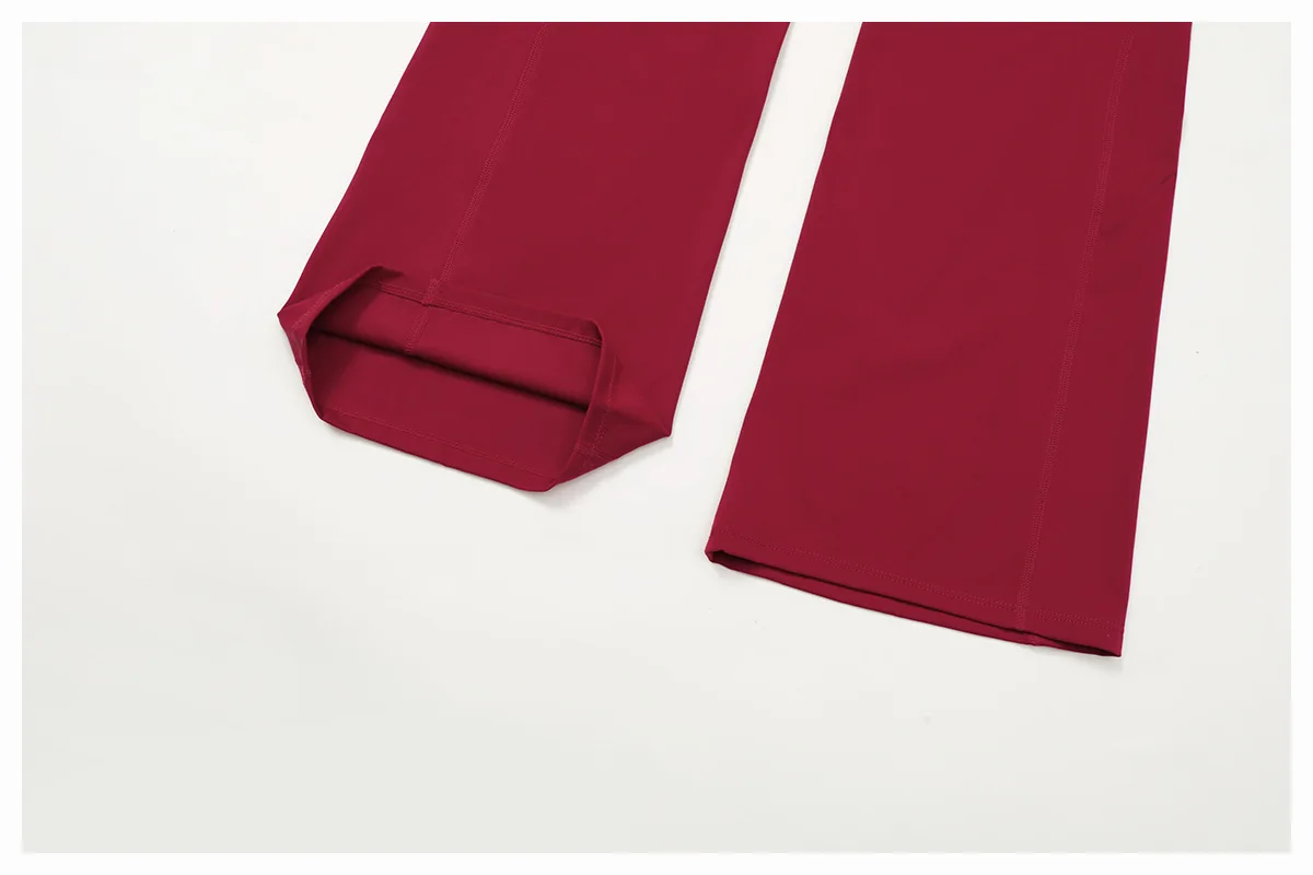 Pantalon Yoga Évasé Taille Haute Femme