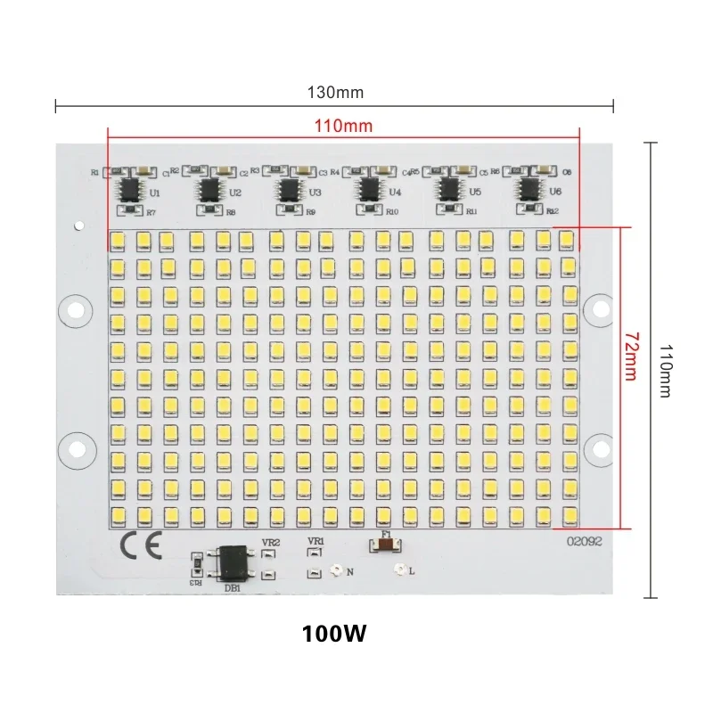 100W
