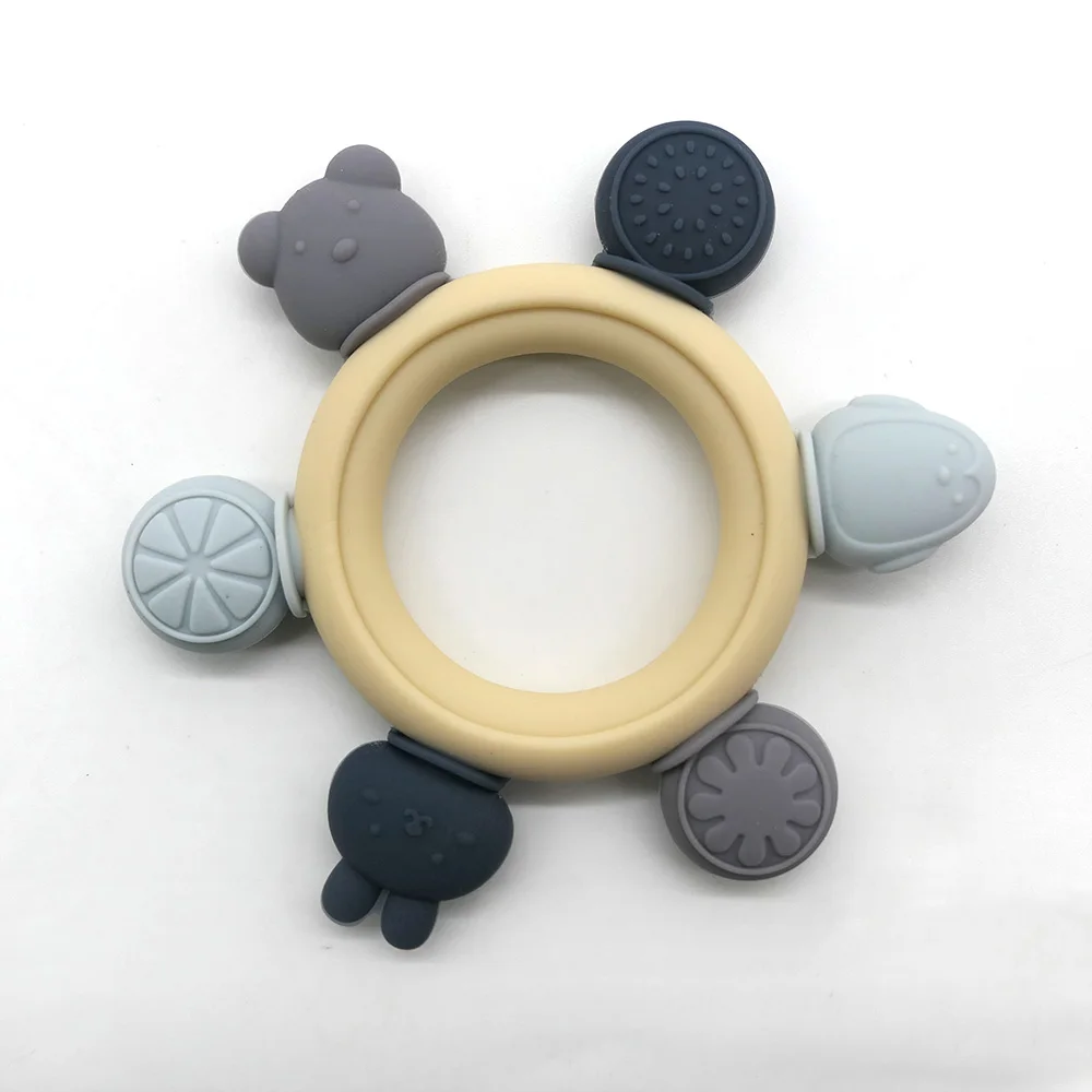 Teether Pacifier Wristband, Anti-Thumb-Sucking Molar Soothing Toy for Teething Discomfort & Mood Relief