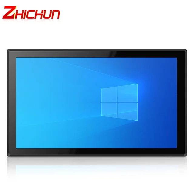 실내 산업용 안드로이드 18.5인치 6개 RS232 RS485 DC12V PCAP 터치스크린 패널 PC 올인원 컴퓨터 태블릿 컴퓨터