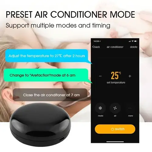 MOES Tuya WiFi IR Remote Control for Air Conditioner TV Smart Home Infrared Universal Remote Controller For Alexa Google Home - Image 4