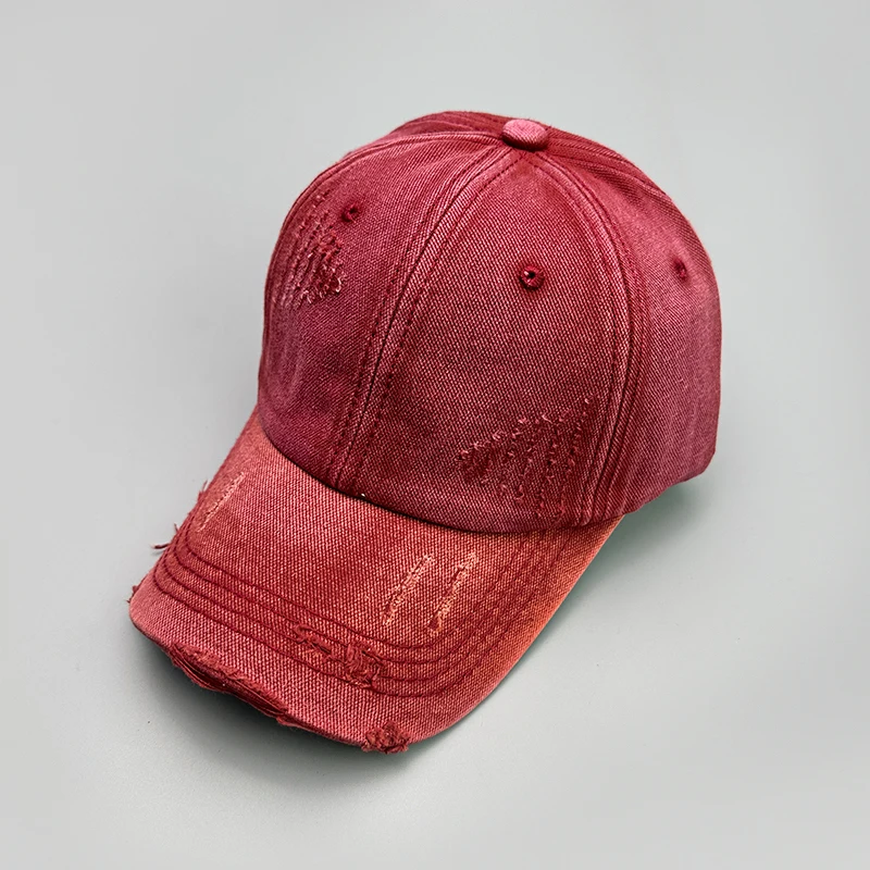 Korea Partimento washed red unisex cap hat PARTIMENTO main image 4