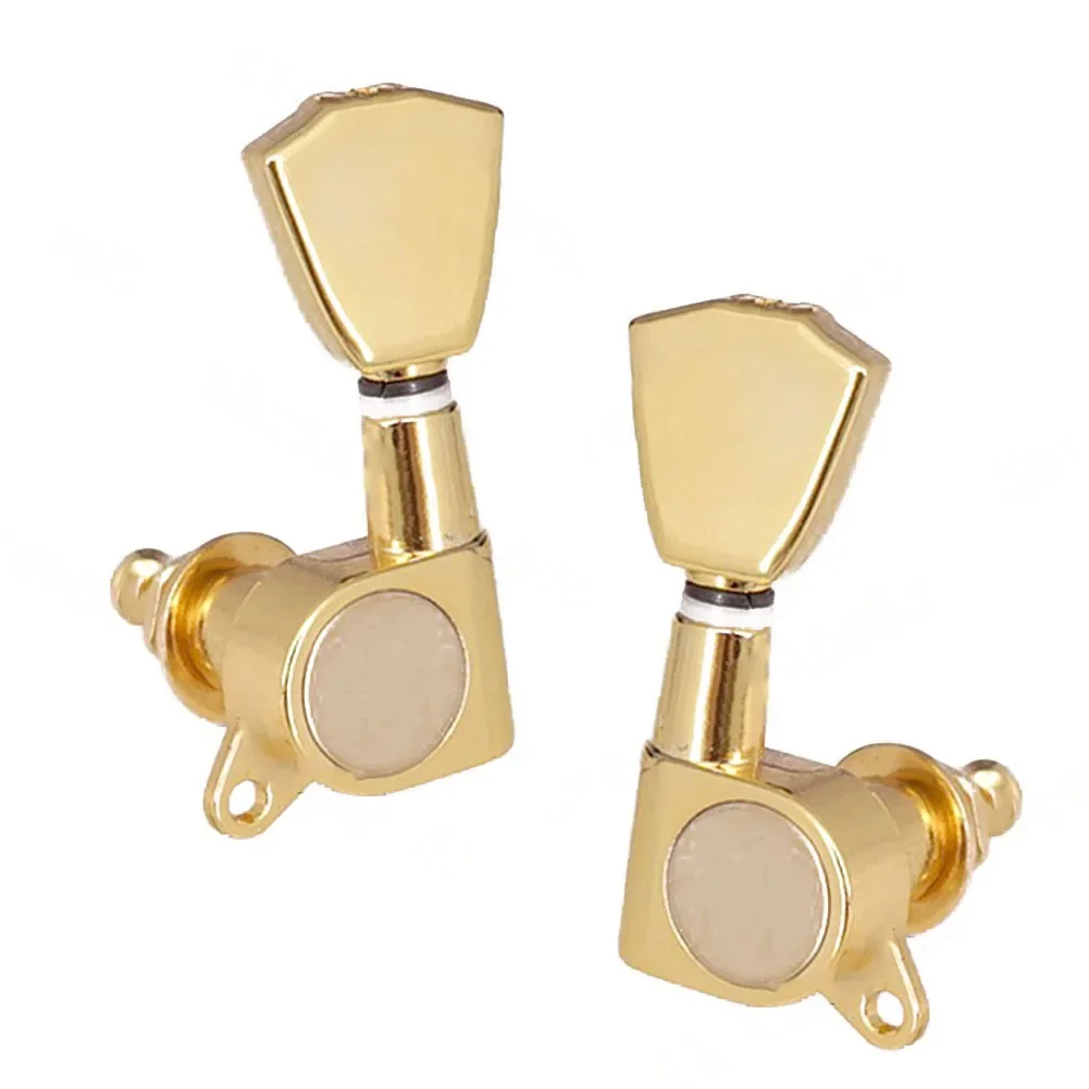

TSize Locking Tuning Pegs, Replacement Parts For Vintage Acoustic Classical Guitar, Stylish And Pretty, Gold Color