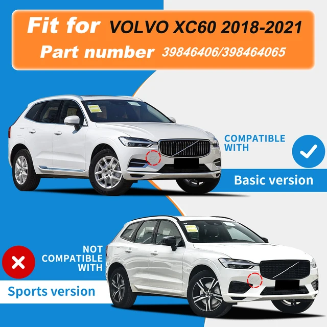 ボルボxc60のフロントバンパー,ヘッドカバー,左/右サイド,2018-2019 