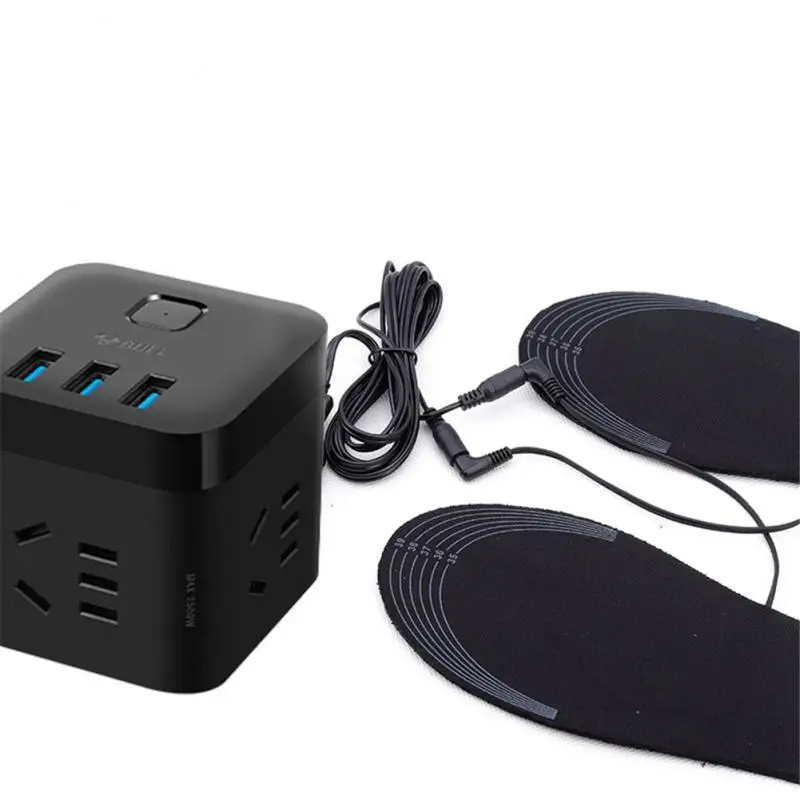 USB 온열 신발 깔창 전기 발 보온 패드, 발 보온 양말 패드 매트, 겨울 야외 스포츠 난방 깔창 패드, 직송