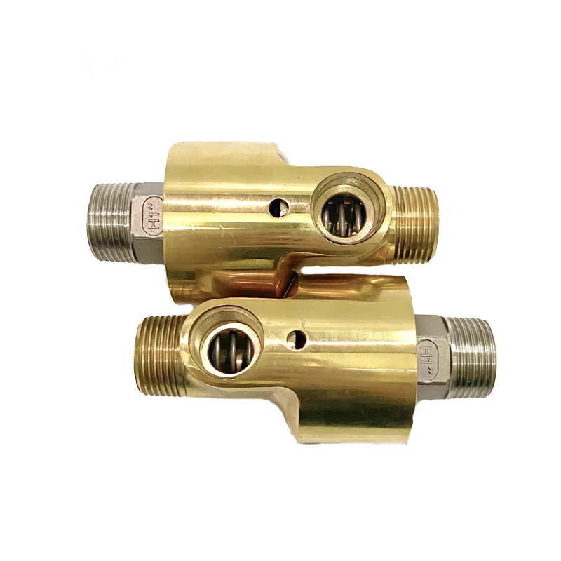 HSG50HSX50GBrassswivelrotaryjointHSdoublechannelhydraulic