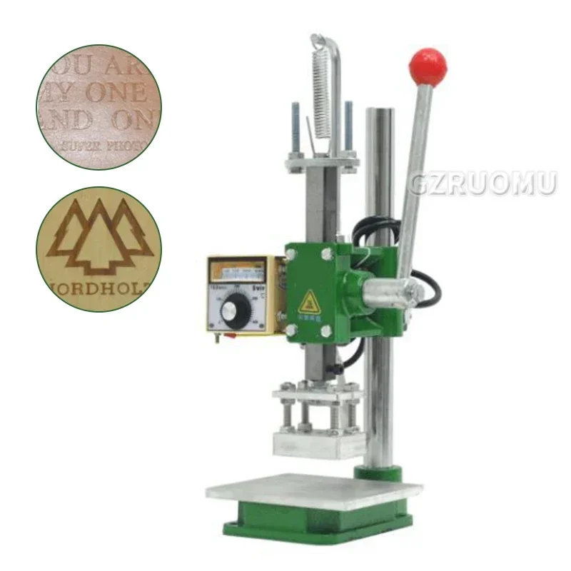 Handheld Hot Stamping Machine Heat Press Digital Leather Tool Paper Wood Foil Stamp 5&times;7CM/8&times;10CM/10&times;13CM