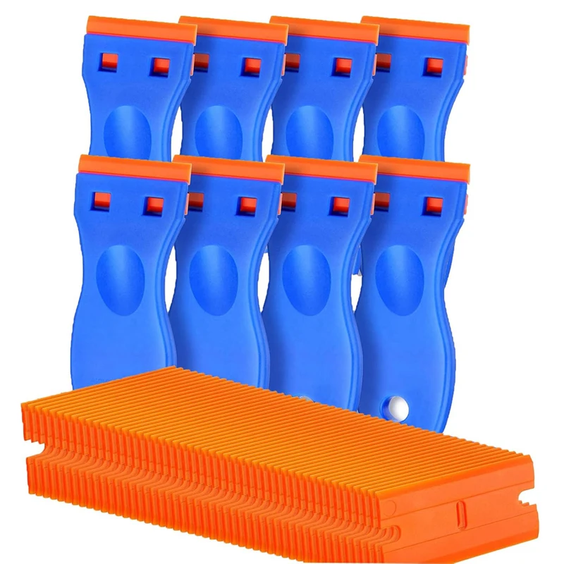 Adhesive Remover Car Sticker Remover Cleaning Scraper Glue for Windows Glass Plastic Razor Blade Scraper Label Tool
