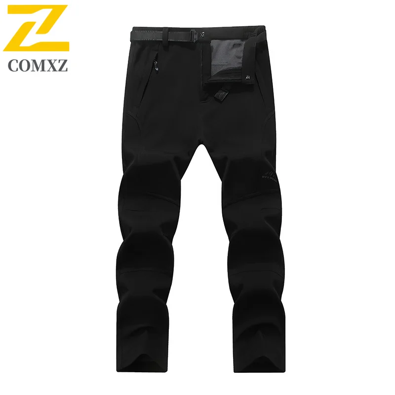 EiAO Softshell Pants Men's Winter Thermal  Waterproof Windproof Fleece Lined Ski Hiking Mountaineering Anti-Snow Taped Seams2025