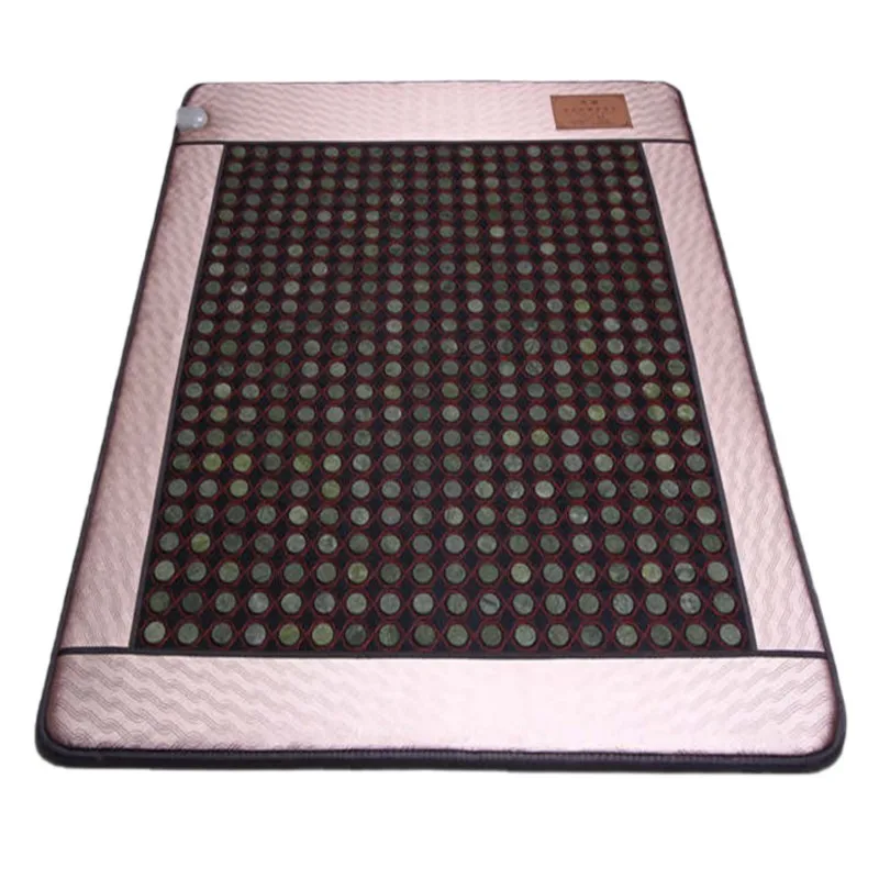 New comfortable home jade massage waist cushion far infrared heating dual control germanium Shi Yushi mattress care 150 * 190 cm