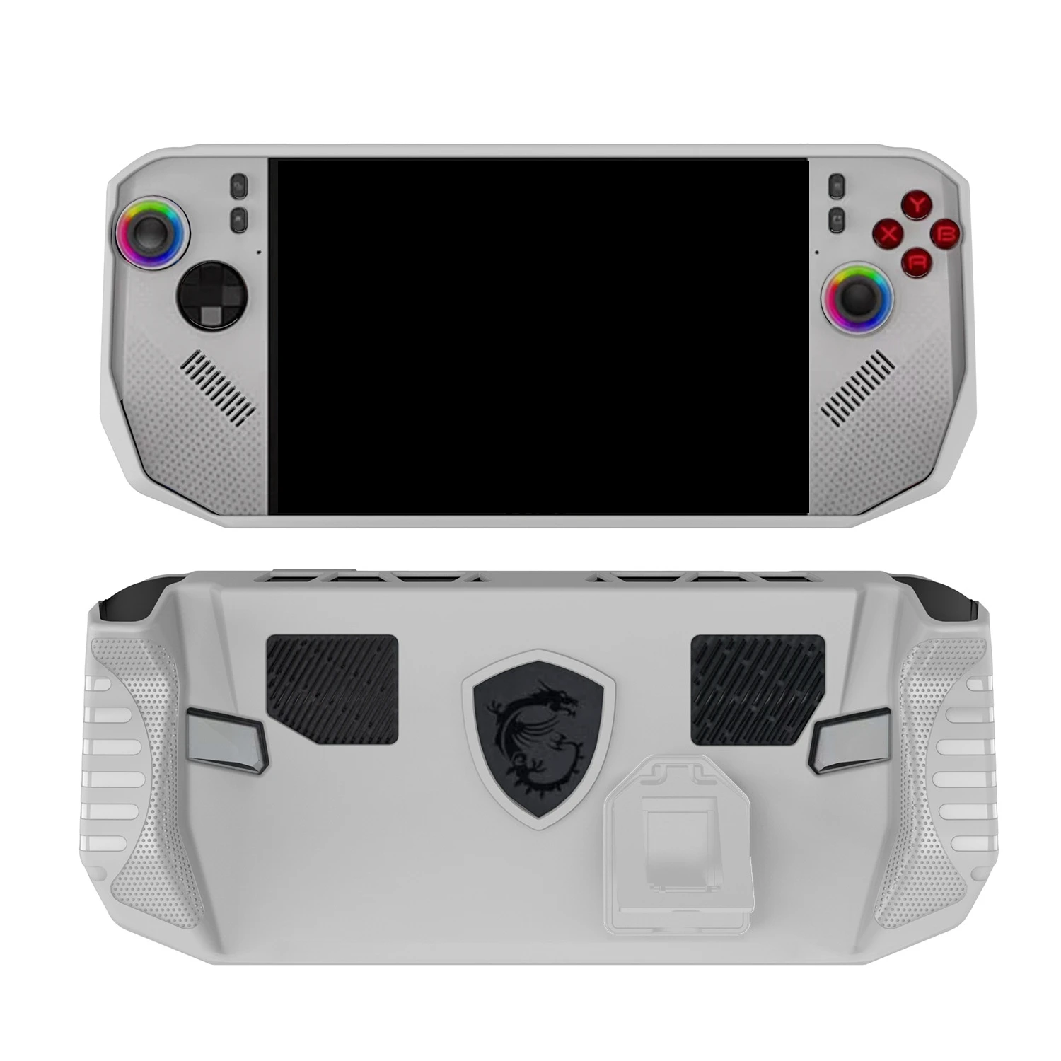 Custodia per MSI Claw 8 AI+(2025), Impugnatura in TPU Coperchio Protettivo per Console Gaming, Custodia Posteriore Morbida con Supporto A2VM (Nero Custodia per MSI Claw 8 AI+(2025), Impugnatura in TPU Coperchio Protettivo per Console Gaming, Custodia Posteriore Morbida con Supporto A2VM (Nero