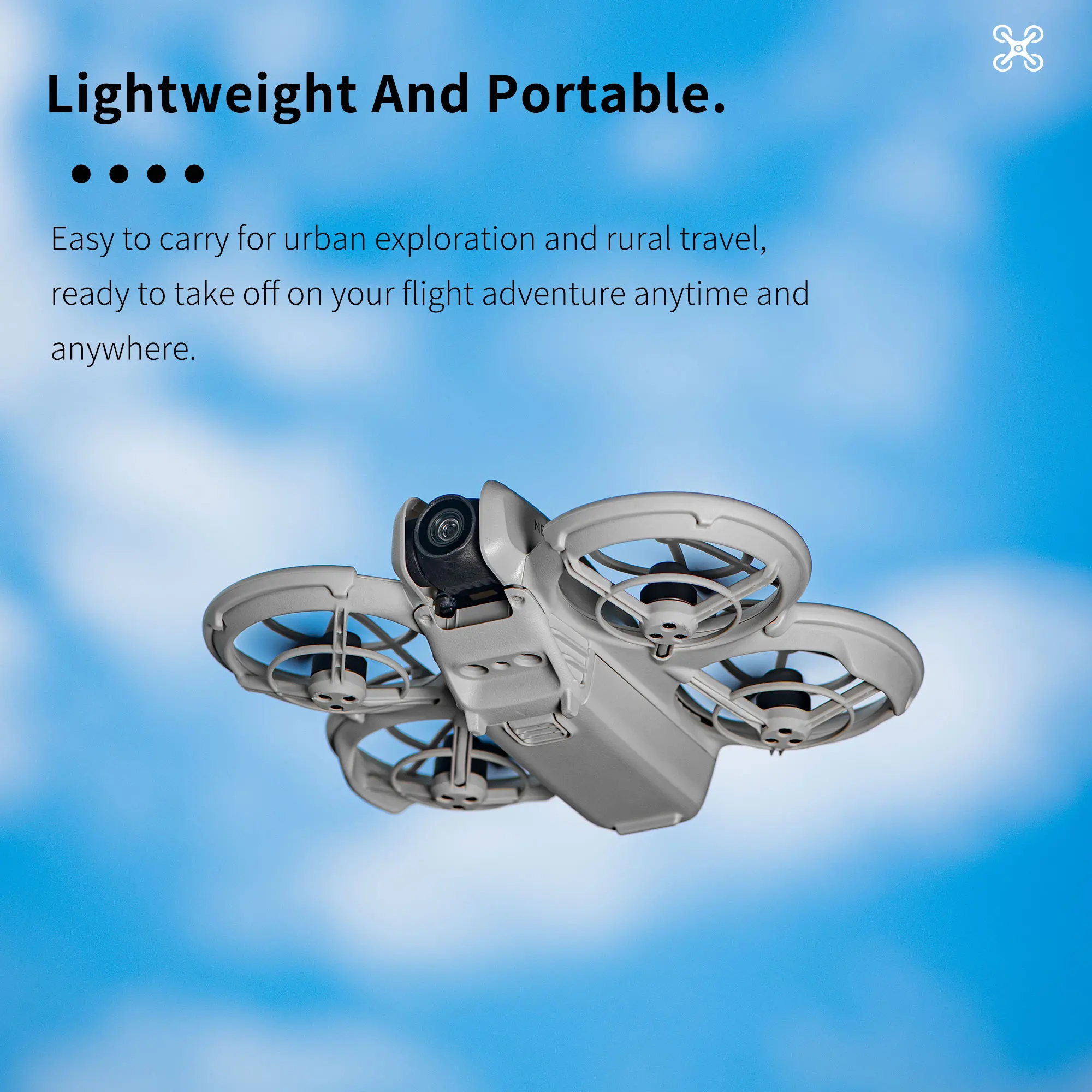 Protège-hélices TPU pour DJI Neo - STARTRC, Orange/Gris/Vert