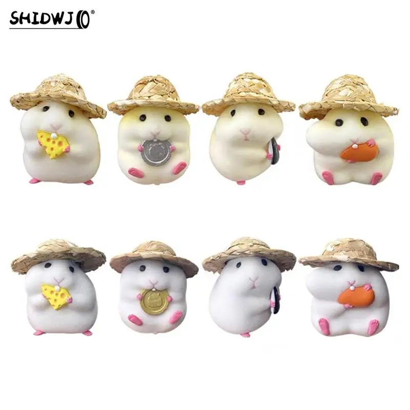 

New 1pcs Cute Hamster Car Ornaments Window Side Car Interior Decoration Dashboard Accessories Supplies