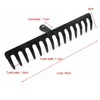 Farming Rake Stainless Steel Rake 14-Tooth Hay Deciduous Rake Pine Soil Rake Garden Gardening Tools Agricultural Farm Tools 5