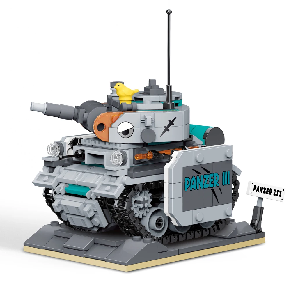 KNEW BUILT Military Mini Tank Building Blocks Kid Learning Toys