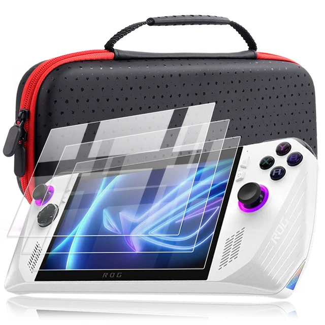 2IN1 Screen Protector + Portable Console Case Bag for Asus ROG ALLY