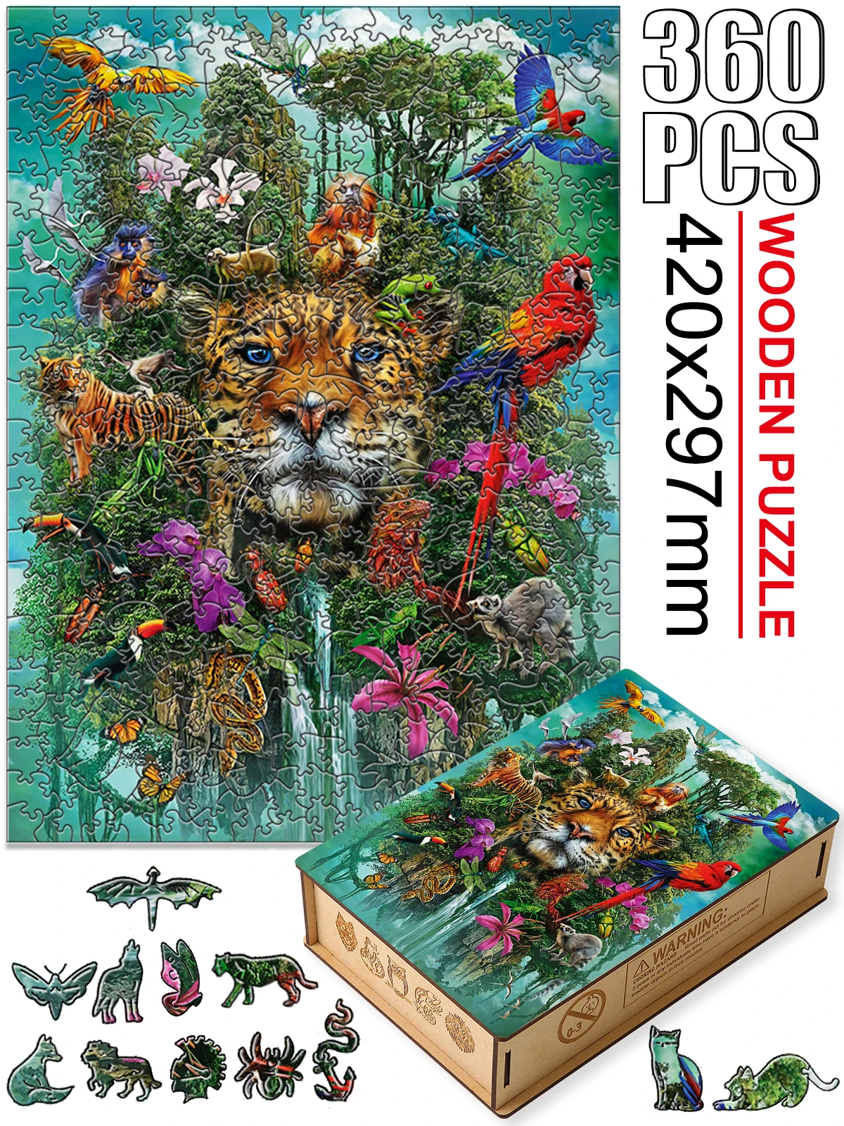Wooden Animal Puzzles Adults Puzzle Wood Adults Animal Puzzles